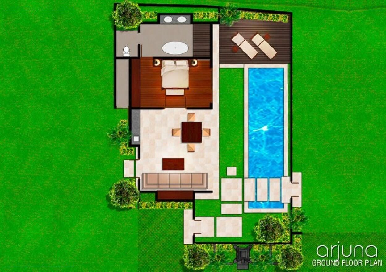 Villa Saba - Arjuna 1 br Plan